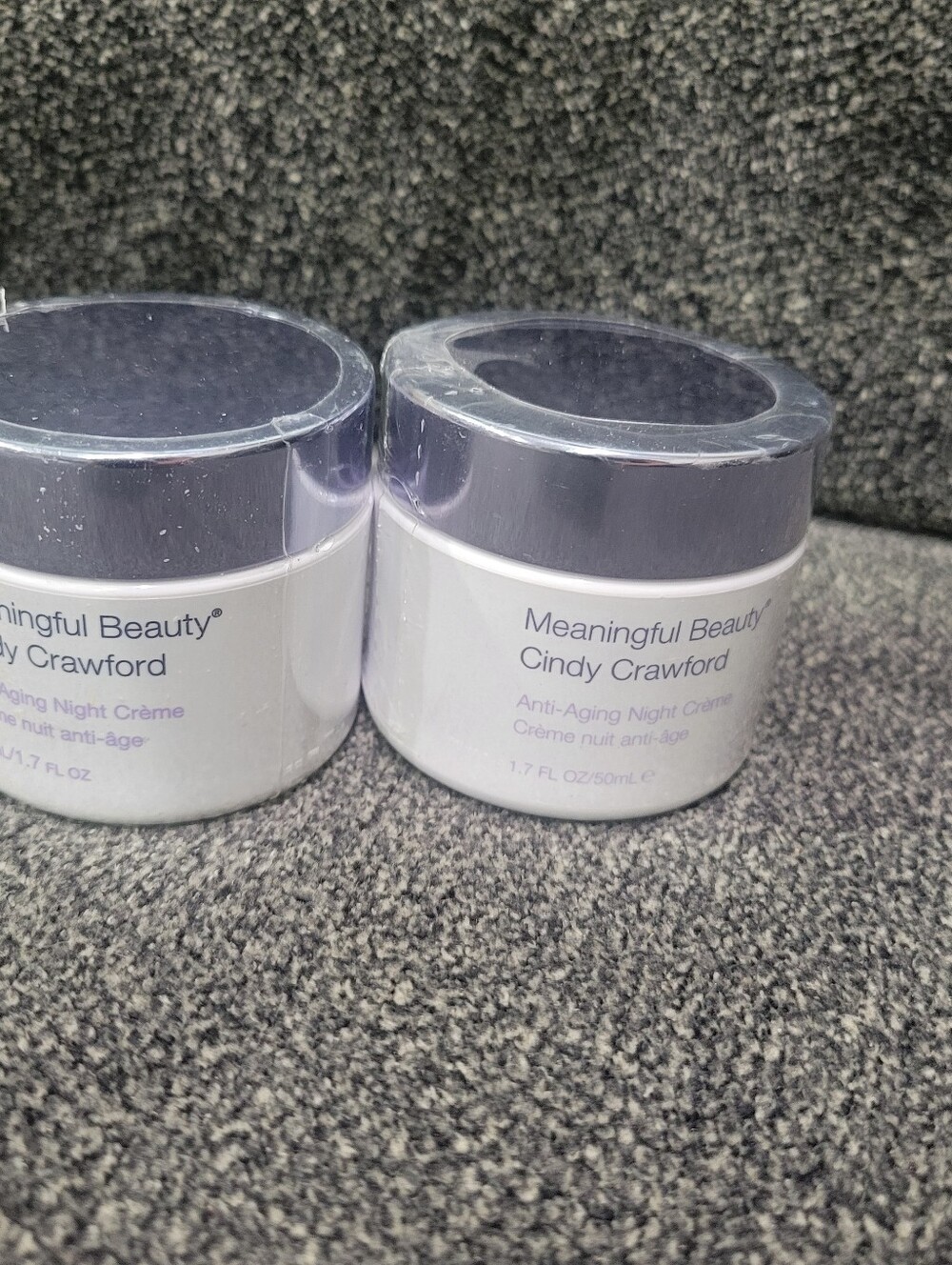 Meaningful Beauty Cindy Crawford Anti Aging Night Creme 1.7 Oz.(2) NEW SEALED
